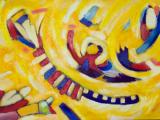building-a-mountain 30"x40" 2009