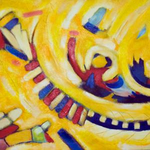 building-a-mountain 30"x40" 2009