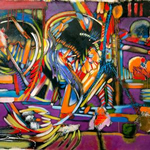 Pollinations  f a Spring morning 36"x26"   2022
