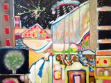 "Village Harbour"_32"'x40" 2022